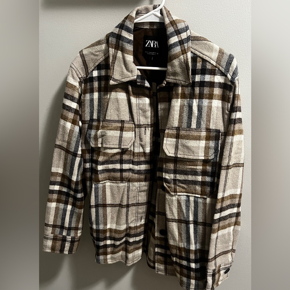 Plaid flannel jacket